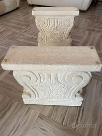 Basi in pietra per tavolino salotto