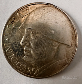 MONETA 20 LIRE MUSSOLINI — REGNO D'ITALIA 1928