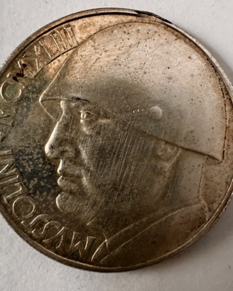 MONETA 20 LIRE MUSSOLINI — REGNO D'ITALIA 1928