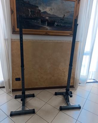 rack per panca e squat home Gym