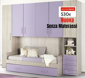 Cameretta completa con ponte, 2 letti e materassi