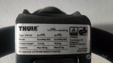 Thule per gancio traino 3 bici
