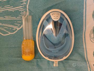 maschera integrale da snorkeling per bambini