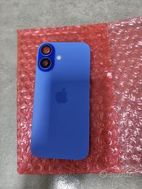 back cover iPhone 16 blu Originale