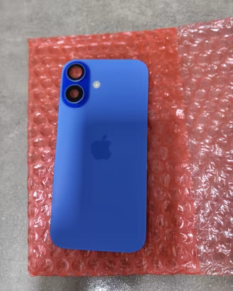 back cover iPhone 16 blu Originale