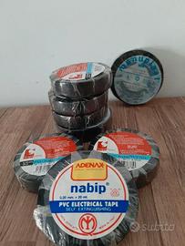 Otto rotoli di nastro in pvc. Sigillati