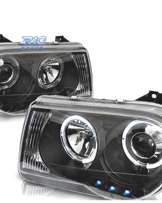 FARI CHRYSLER 300C 05-10 ANGEL EYES LED NERI