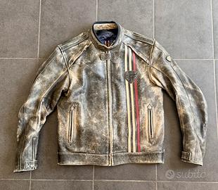 Giacca da Moto in pelle Triumph praticamente nuova