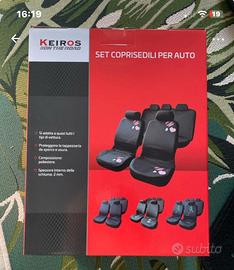 kit auto tappetini, coprivolante, coprisedili