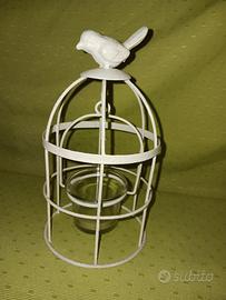 Porta candela gabbietta Shabby