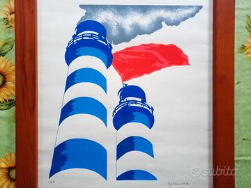 Quadro serigrafia autore Gian Giacomo Spadari