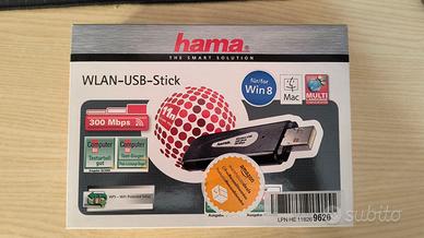 HAMA Chiavetta USB WiFi Wireless 300 Mbps