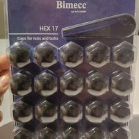 Kit copri dado ruota chiave 17 neri