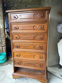 Cassettiera Legno Vero Vintage