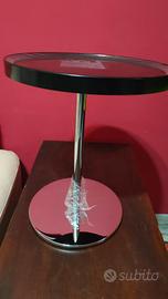 tavolino Calligaris nero e inox