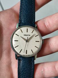 Orologio Raketa "linen dial" anni 80 carica manual