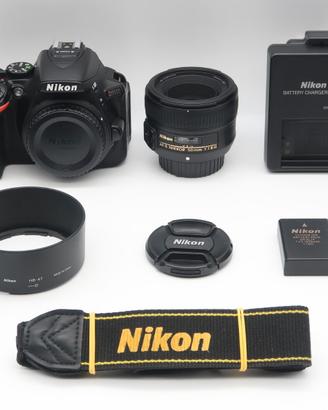 Nikon D5500 + Nikkor 50mm 1.8 - WiFi - Touch.