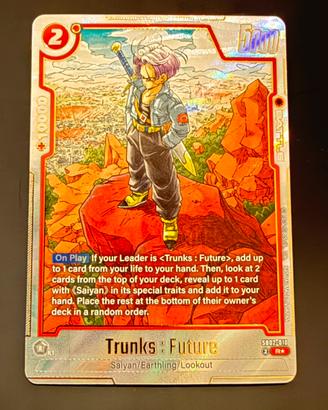 Trunks: Future SB02-010 Alt Art MANGA Booster NM