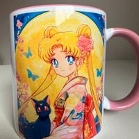 Tazza Sailor Moon anime – mug kawaii con Luna