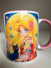 Tazza Sailor Moon anime – mug kawaii con Luna