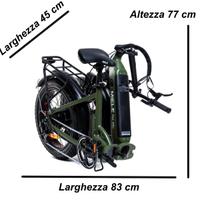 Bicicletta elettrica Miele Fat 48V pieghevole 
