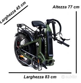 Bicicletta elettrica Miele Fat 48V pieghevole 