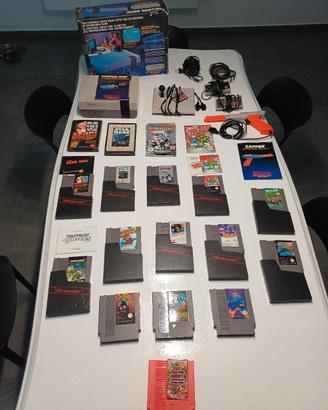 Nintendo nes con giochi e accessori 