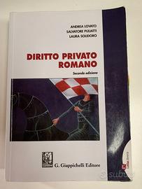Libro Diritto Privato Romano per Università