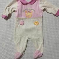 Tutina caldo cotone neonata 3/6 mesi