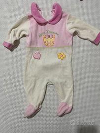 Tutina caldo cotone neonata 3/6 mesi