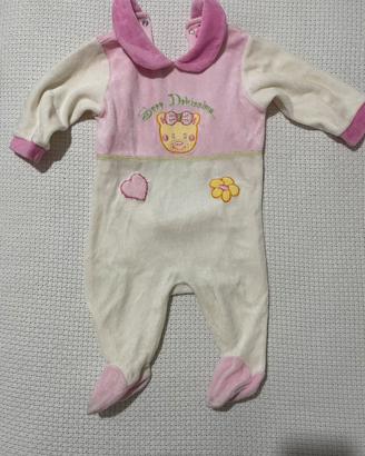 Tutina caldo cotone neonata 3/6 mesi