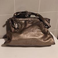 Borsa a mano color bronzo 