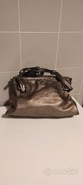 Borsa a mano color bronzo 