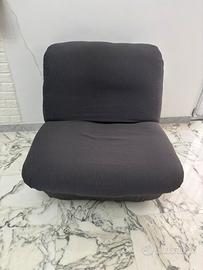 Poltrona tessuto grigio