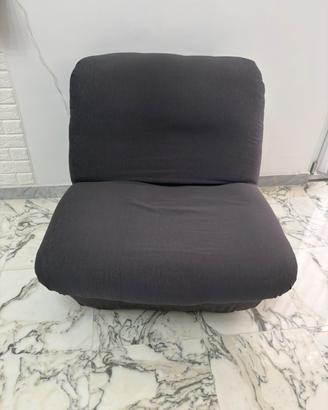 Poltrona tessuto grigio