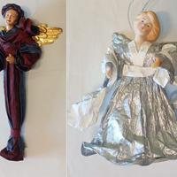 coppia angeli decorativi natalizi