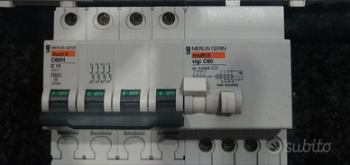 Magnetotermico differenziale 4 X 16 A