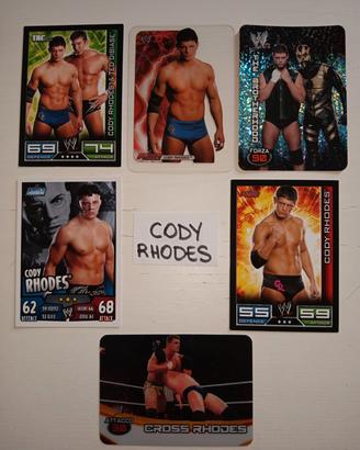 Lotto Cards Wrestling Cody Rhodes WWE 