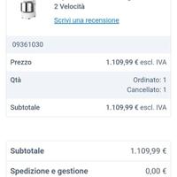 Impastatrice industriale nuova mai usata con imbal