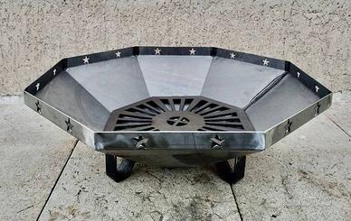 BRACIERE DA GIARDINO AD OTTAGONO