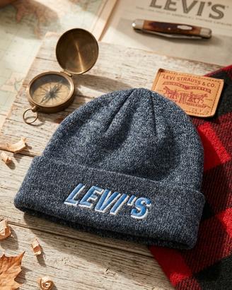 Cappello Levi's Beanie Grigio Melange - Originale