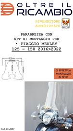 PARABREZZA PIAGGIO MEDLEY 125-150 ANNO 2016-2019