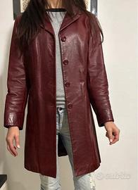 Giacca in pelle rossa, alta qualità artigianale