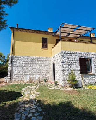 Bilocale con giardino e piscina a 600m dal mare