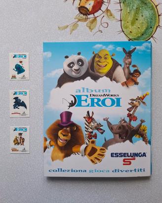 Album DreamWorks Eroi Esselunga completo 76%