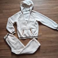 Tuta crema chiara donna, in cotone. KNL. Taglia S.