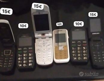 Telefoni con prezzi indicati  non funzionanti