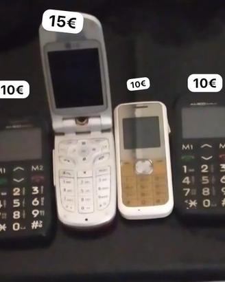 Telefoni con prezzi indicati  non funzionanti
