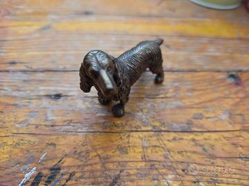 Statuetta cane cocker argento 800 massiccio 