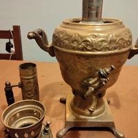 Samovar antico ottone con rubinetto